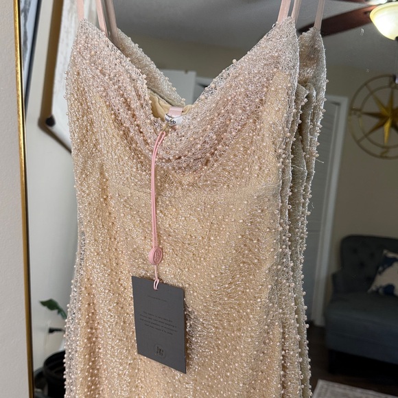 HOUSE OF CB 'Calla' Seapearl Embellished Maxi Dress NWT - Picture 9 of 11